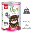 کنسرو بچه گربه وکسی پته Vexi Pate طعم مرغ و نخود فرنگی 400 گرمی