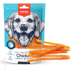 تشویقی سگ ونپی Chicken Jerky Strips نواری طعم مرغ 100 گرمی