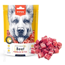 تشویقی سگ ونپی Marbled Beef Bites تکه های طبیعی کوچگ گوشت گاو 100 گرمی