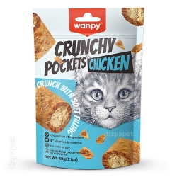 تشویقی گربه ونپی Crunchy Pocket chicken مرغ 60 گرمی
