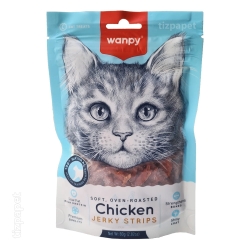 تشویقی گربه ونپی Soft Chicken Jerky Strips نواری طعم مرغ 80 گرمی