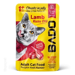 پوچ گربه bado طعم بره در ژله 85 گرمی