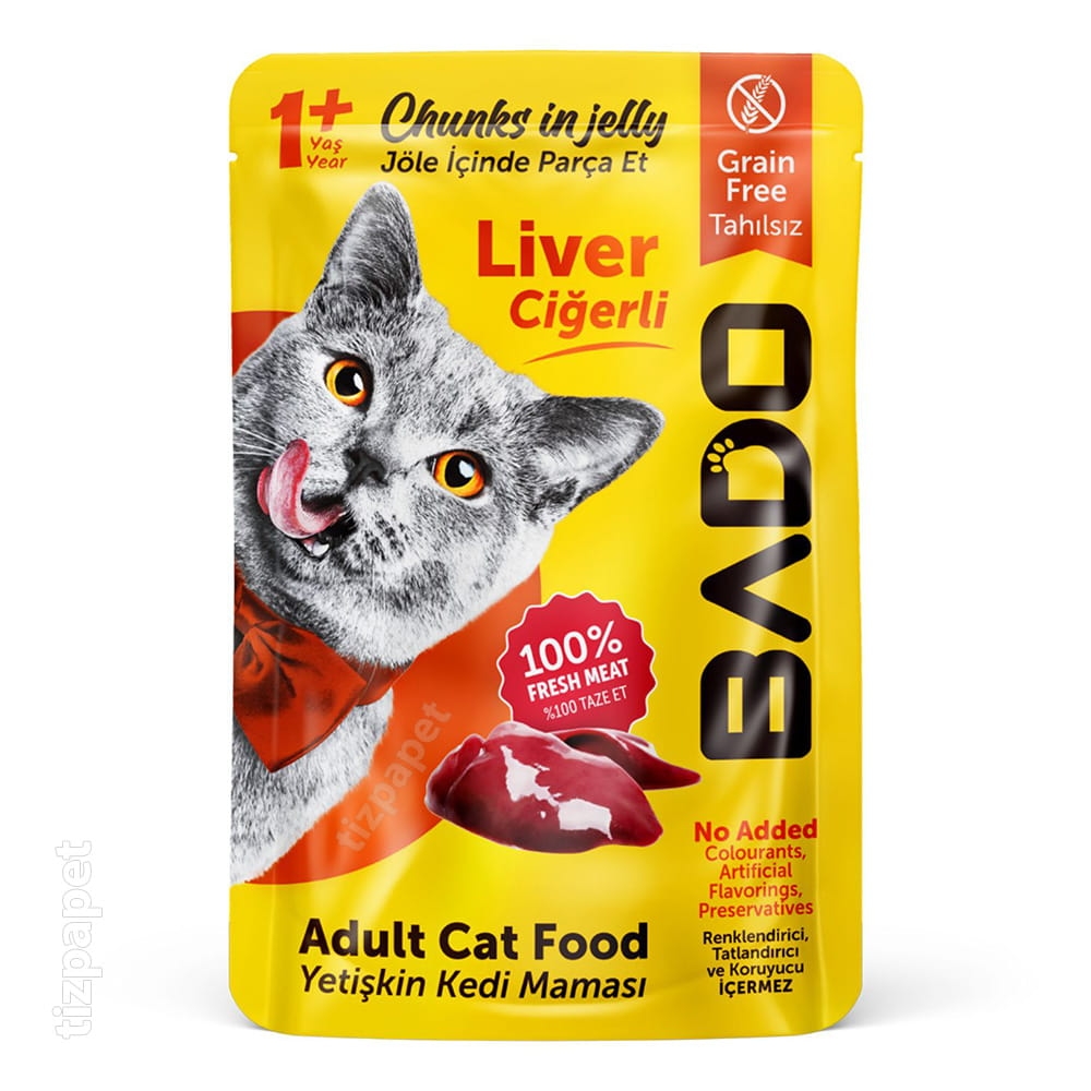 پوچ گربه بادو طعم جگر در ژله 85 گرمی